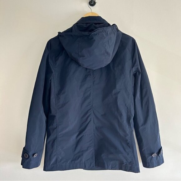 Burberry Brit Navy Hooded Short Trench Coat sz XS - Picture 7 of 9